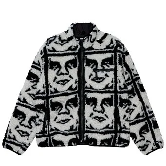 Куртка Obey Repeated Icon Sherpa Jacket